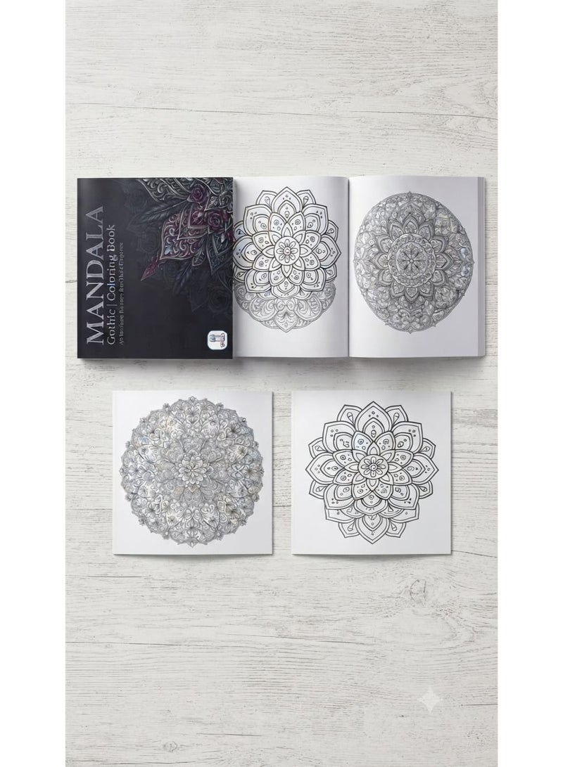 Mandala Adult Mandala Coloring Book – 24 Pages with 24 Unique Designs – Premium Detailed Mandala Art – Relaxing Coloring Book for Creativity and Focus – High Quality Thick Paper - Image 3