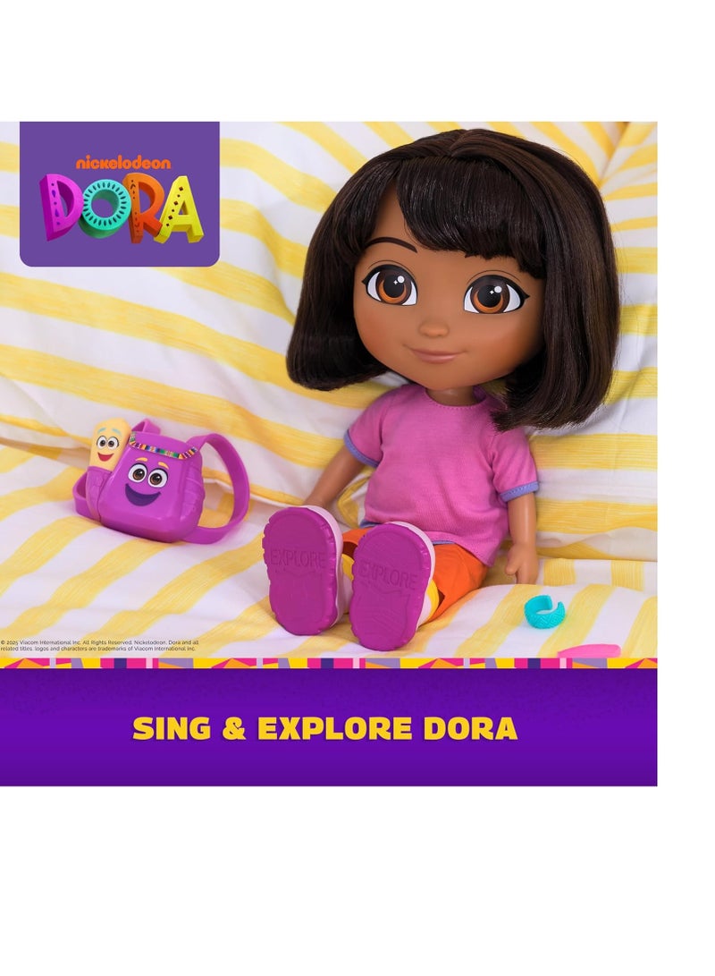 nickelodeon Dora, Sing & Explore Dora Doll with Music, Sound Effects, Bilingual Phrases, Doll Clothes and Accessories, Kids Toys for Girls and Boys Ages 3 and Up - Image 2