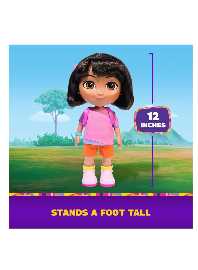 nickelodeon Dora, Sing & Explore Dora Doll with Music, Sound Effects, Bilingual Phrases, Doll Clothes and Accessories, Kids Toys for Girls and Boys Ages 3 and Up - Image 3
