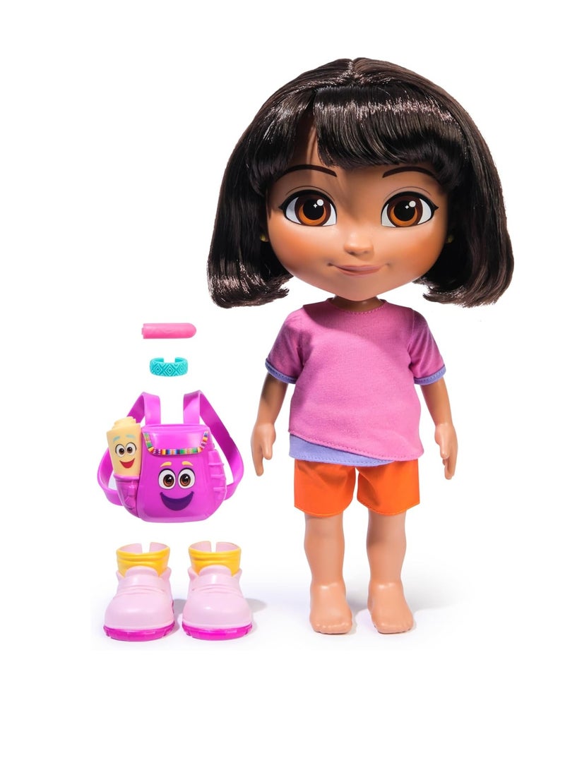 nickelodeon Dora, Sing & Explore Dora Doll with Music, Sound Effects, Bilingual Phrases, Doll Clothes and Accessories, Kids Toys for Girls and Boys Ages 3 and Up - Image 4