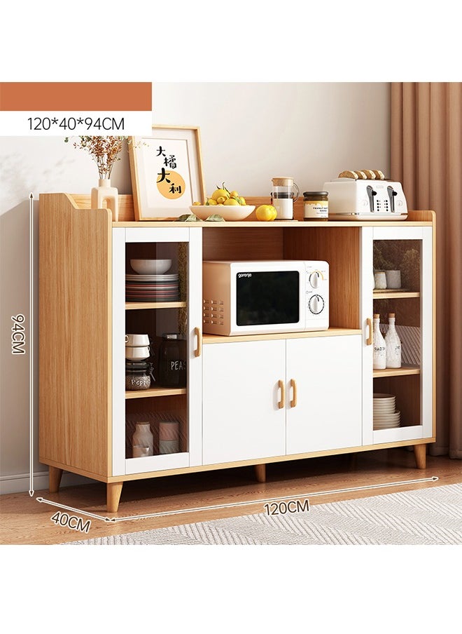 MLADEN - Sideboard Buffet Cabinet with Storage Large Kitchen Storage Cabinet Wood Coffee Bar Cabinet Buffet Table Entryway Console Cabinet for Kitchen  Dining Room  Living Room - Image 1