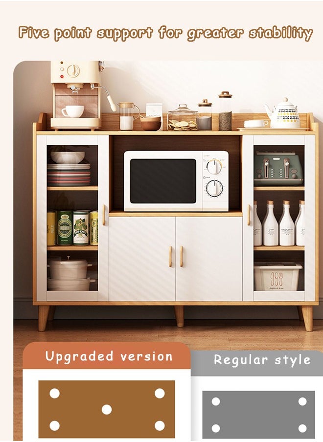 MLADEN - Sideboard Buffet Cabinet with Storage Large Kitchen Storage Cabinet Wood Coffee Bar Cabinet Buffet Table Entryway Console Cabinet for Kitchen  Dining Room  Living Room - Image 1