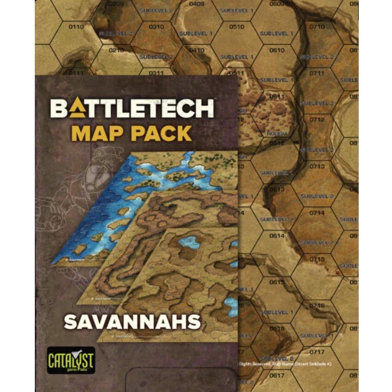 Catalyst Game Labs Battletech Map Pack Savannah Strategy Board Game for 1 Players and Ages 14 - Image 3