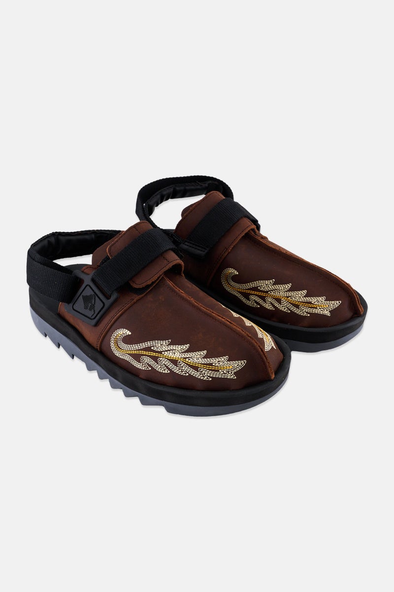 Reebok Men Beatnik Slingback Closure Sandals, Brown - Image 1