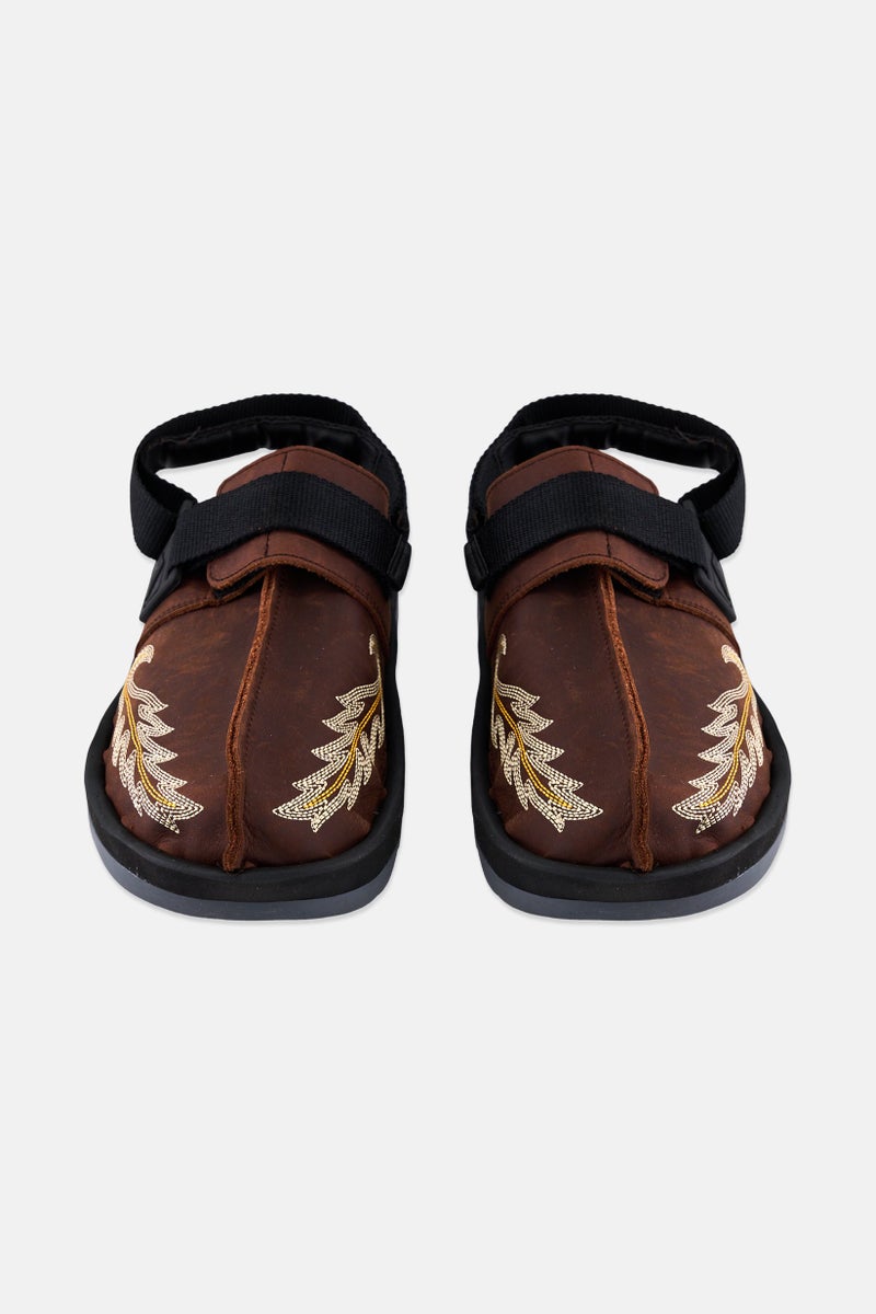 Reebok Men Beatnik Slingback Closure Sandals, Brown - Image 4