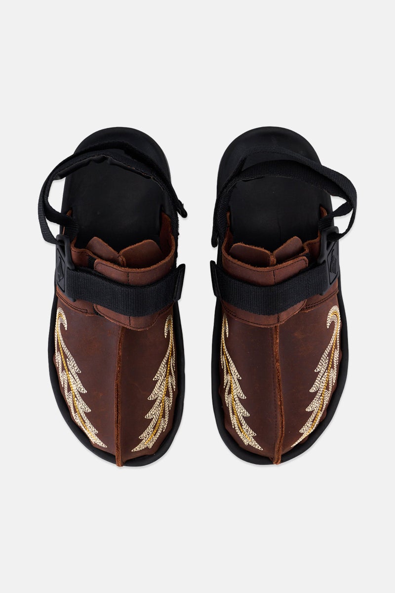 Reebok Men Beatnik Slingback Closure Sandals, Brown - Image 3