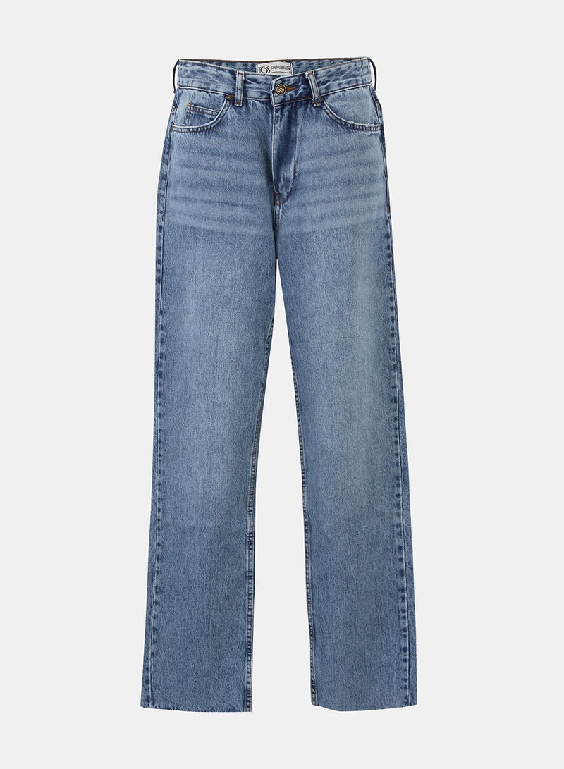 TGS Light Blue Mid Rise Ankle Length Jeans