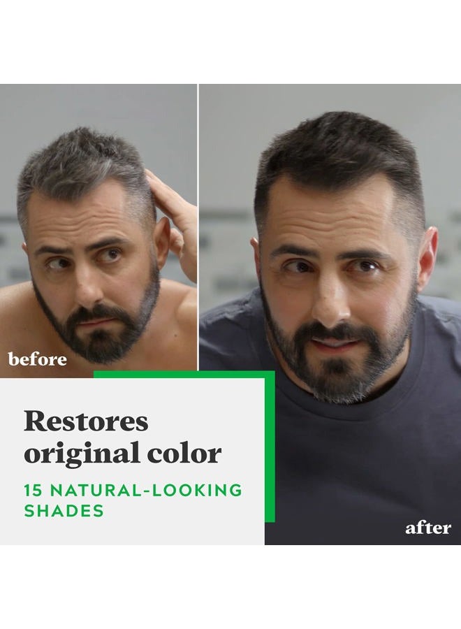 Just For Men Shampoo-In Color (Formerly Original Formula), Mens Hair Color with Keratin and Vitamin E for Stronger Hair - Medium-Dark Brown, H-40, Pack of 1 - Image 2