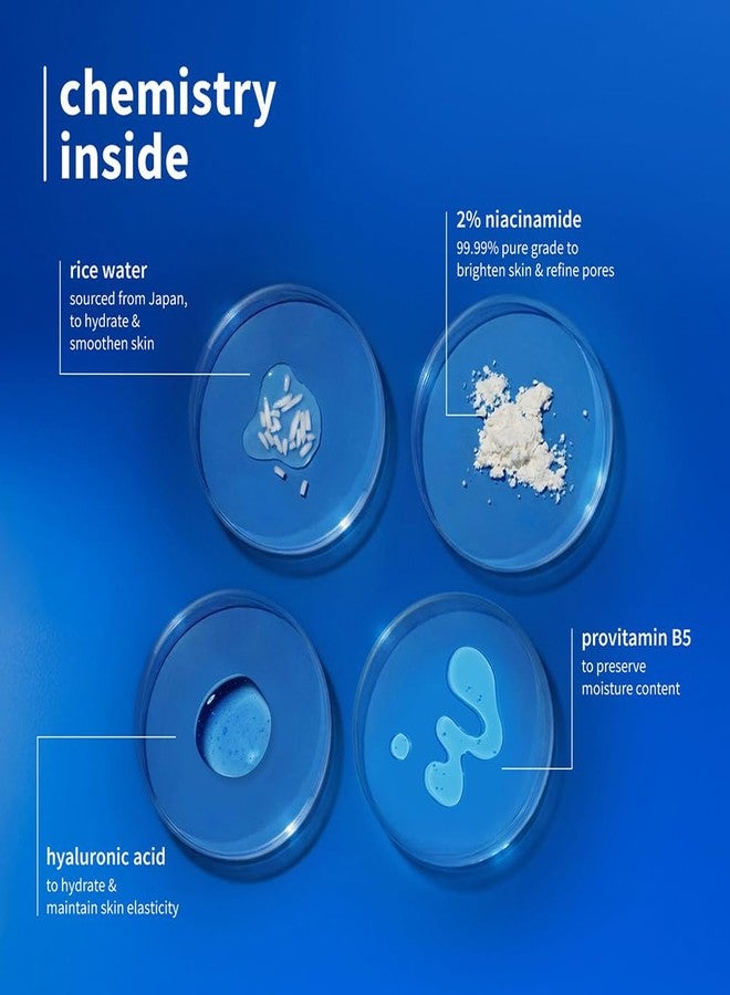بلوم غسول الوجه بلوم سيمبلي برايت ٢٪ نياسيناميد مع ماء الأرز | يفتح البشرة، ويساعد على إخفاء البقع | ينعم البشرة ويرطبها | لطيف وغير مجفف | مناسب للنساء والرجال | نباتي ١٠٠٪ | ٥٠ مل - Image 5