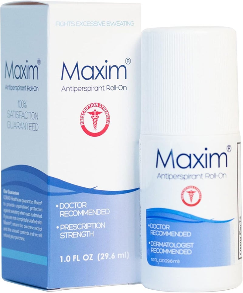 Maxim Prescription Strength Antiperspirant & Deodorant - Doctor and Dermatologist Recommended, 1.0 FL OZ - Image 1