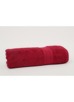 White Rose منشفة بريفكس - 500 جرام لكل متر مربع - 100% قطن تيري - منشفة استحمام 80x160 سم - لمسة فاخرة - تجفيف سريع - فائقة الامتصاص - حمراء  - Image 4