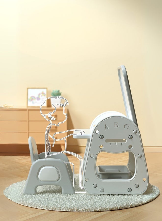 Marcolo 2-in-1 Adjustable Standing Toddler Board with Chair – Kids Magnetic Drawing Board & Activity Table with Storage – Height Adjustable, Double-Sided Learning & Play Station for Boys & Girls - Image 5