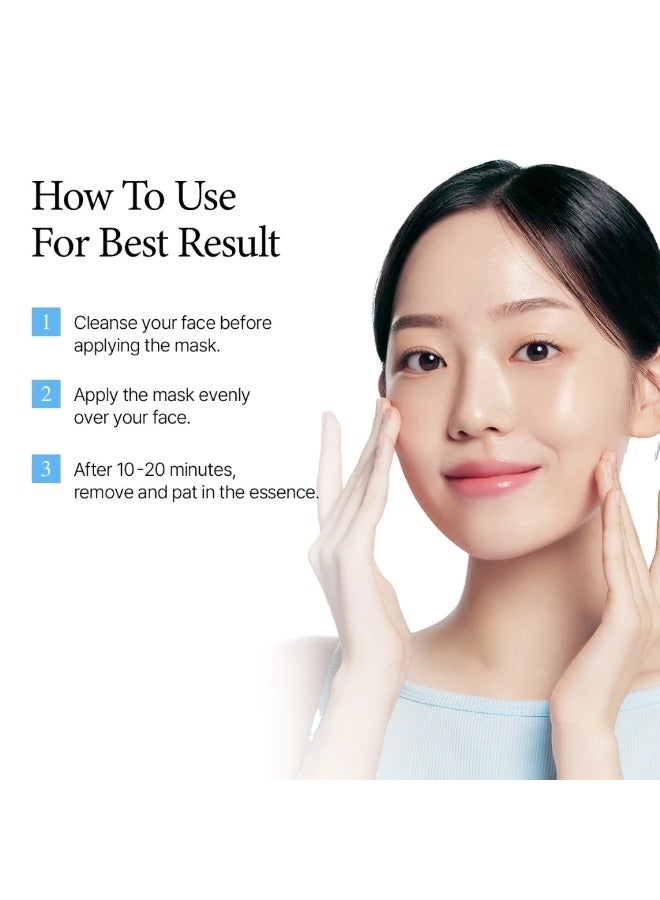 ROUND LAB 1025 Dokdo Water Gel Mask, Cooling Hydration, 30ml x10 - Image 5