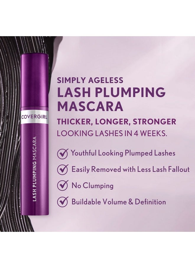 CoverGirl COVERGIRL Simply Ageless Lash Plumping Mascara, Black, Pack of 1  - Image 5