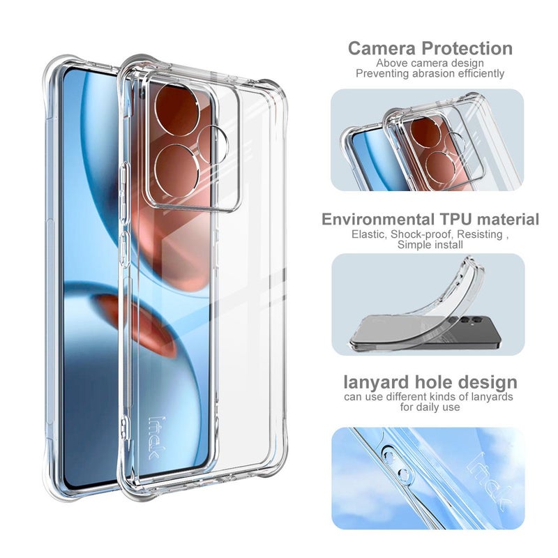 إيماك جراب هاتف Realme Gt 7 / 7T Global مقاوم للصدمات مصنوع من مادة TPU (شفاف) - Image 5