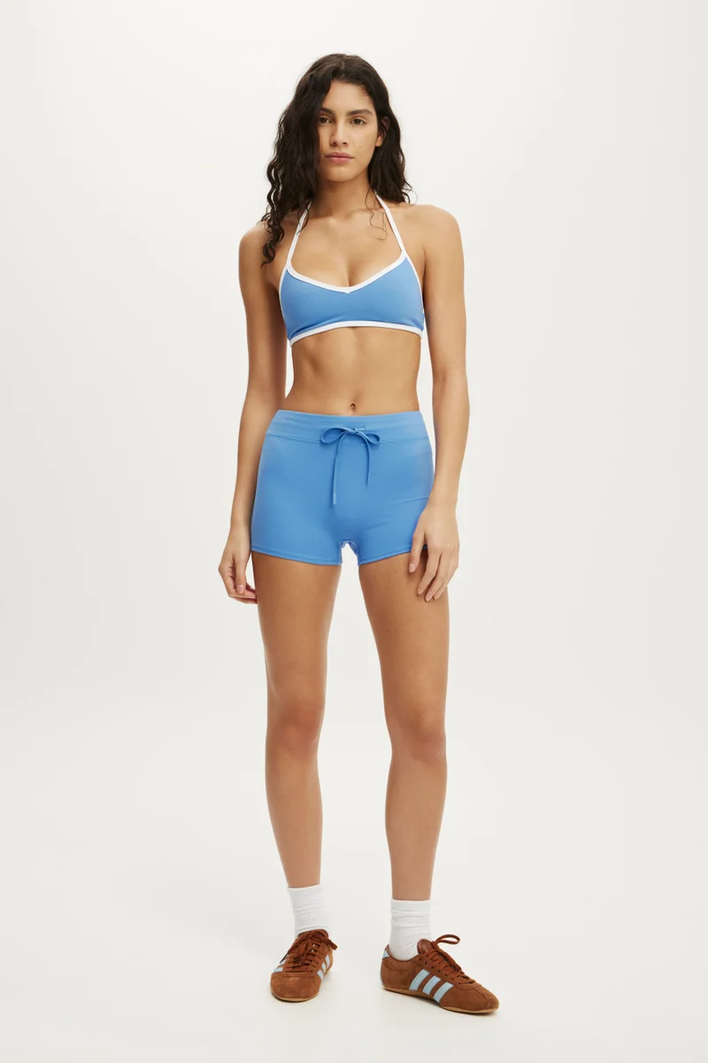 Cotton On  Ultra Soft Halter Open Back Crop for Women | Best Price UAE