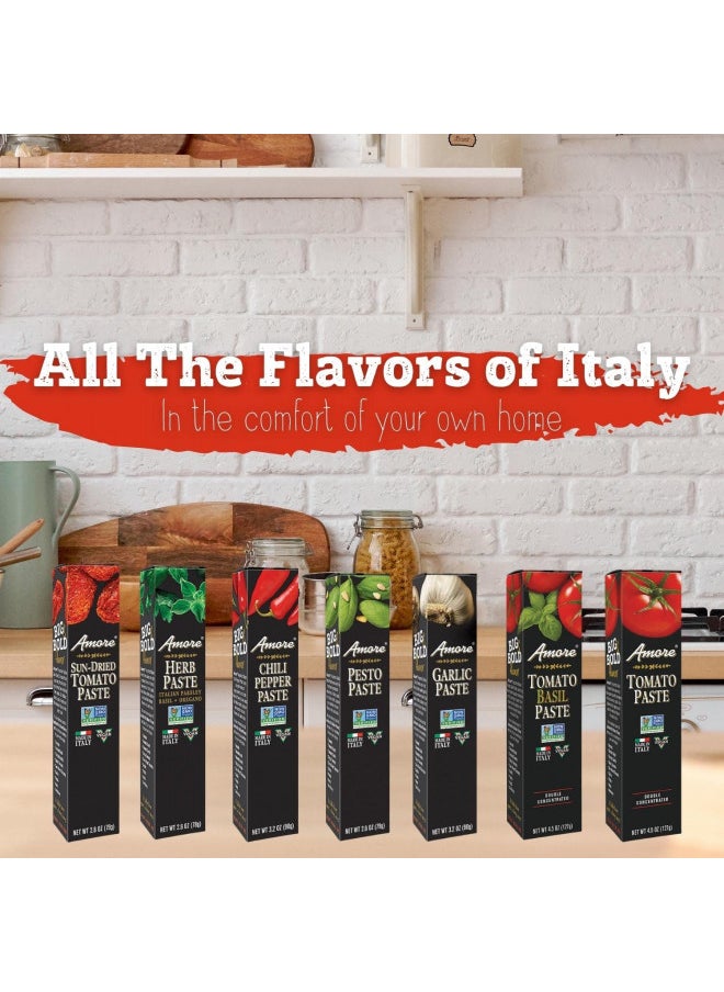 Amore Amore Vegan Tomato Paste In A Tube - Double Concentrated, Non GMO Certitied and Made In Italy (Pack of 12)  - Image 3