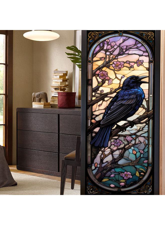 Bluejw BL171-175  Halloween Crow Electrostatic Glass Sticker PVC Glue-free Home Decorative Glass Window Sticker - Image 5