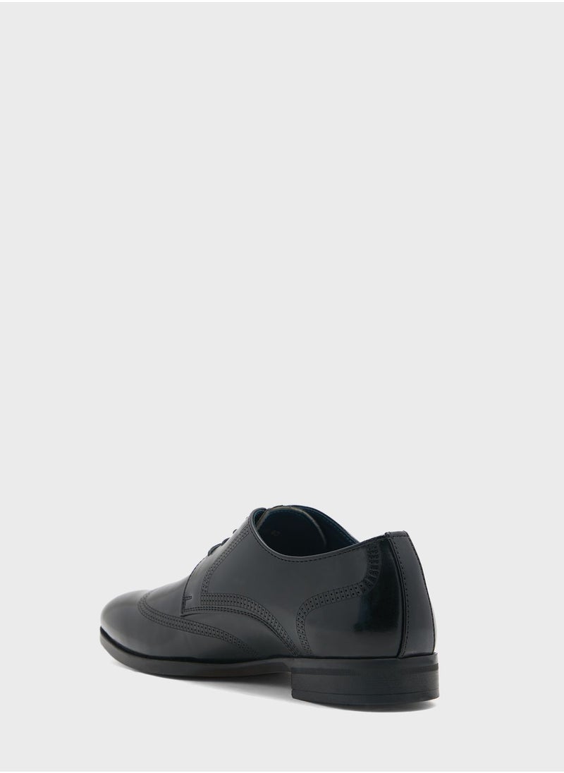 Robert Wood - Wing Cap Brogue Formal Lace Ups - Image 1