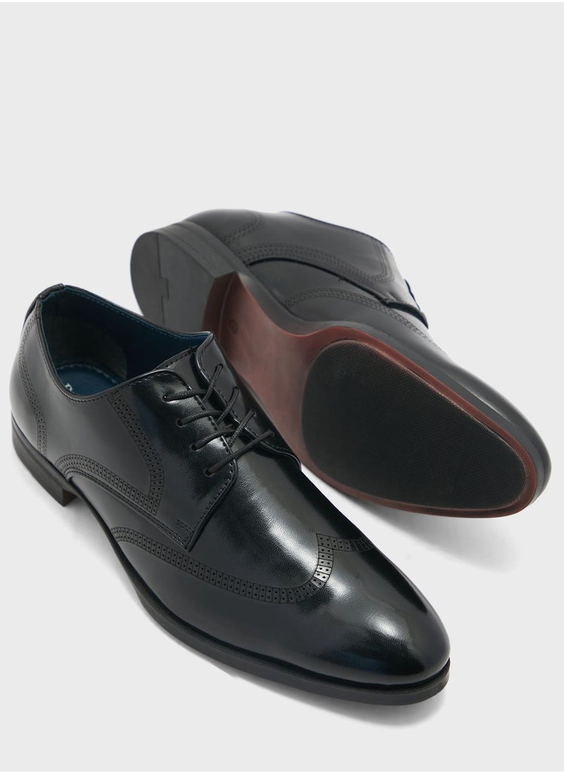 Robert Wood - Wing Cap Brogue Formal Lace Ups - Image 1