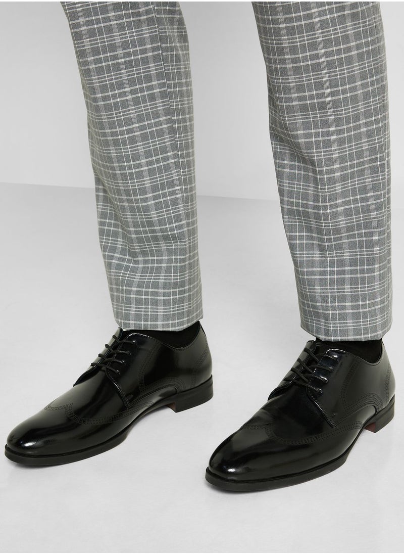 Robert Wood - Wing Cap Brogue Formal Lace Ups - Image 1