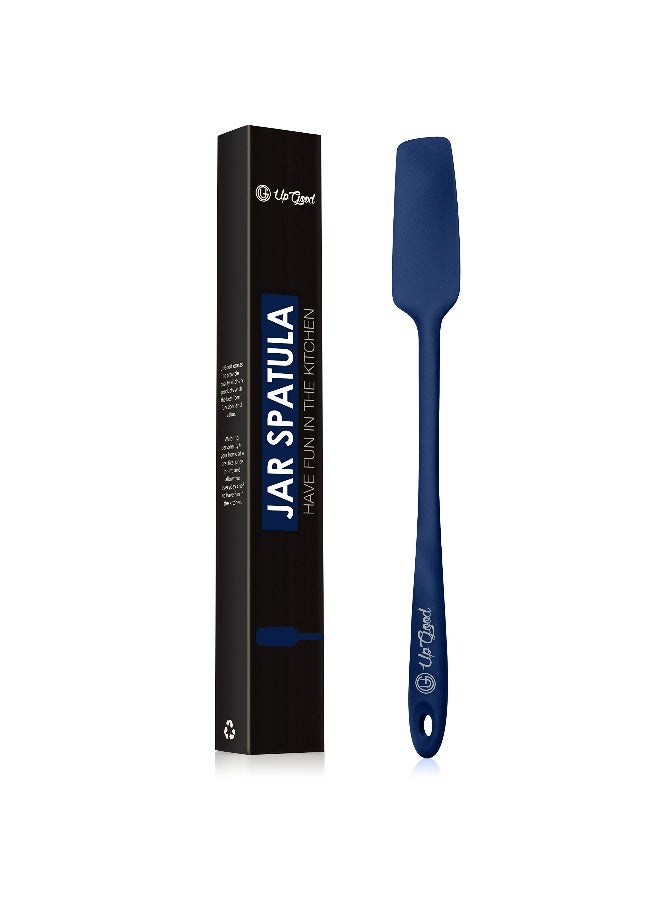 UpGood Silicone Jar Spatula | 600F Heat Resistant Non-Stick Rubber Scraper | Perfect for Jars, Smoothies, Blenders | One Piece Utensils | Durable Kitchen Cookware (UpGood Professional Spatulas, Blue) - Image 1