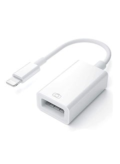 USB Camera Adapter for Apple Lightning to USB 3.0, OTG Cable Adapter for iPhone USB Female Supports Connect Card Reader U Disk Keyboard Mouse USB Flash Drive