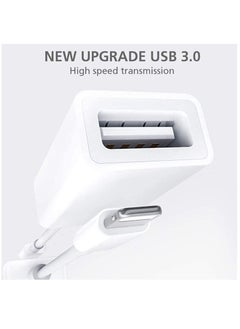 DUSALA USB Camera Adapter for Apple Lightning to USB 3.0, OTG Cable Adapter for iPhone USB Female Supports Connect Card Reader U Disk Keyboard Mouse USB Flash Drive  - Image 2