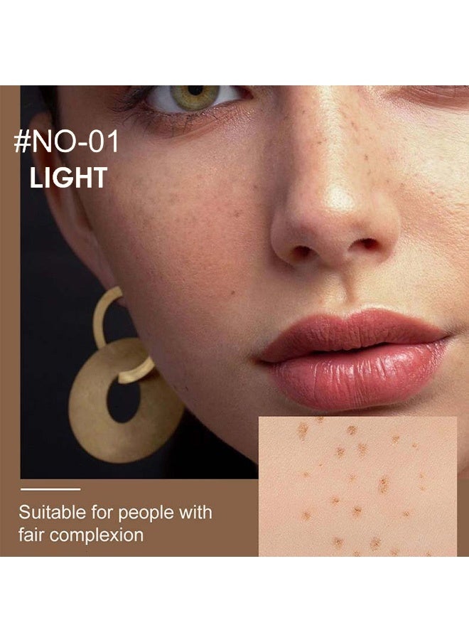 PAGE VINE Freckle Pen- Natural And True Color - Simulation Freckle Pen - Caramel Light Brown Freckle Pencil Natural Easy To Color Without Removing Makeup Spotting Pen Waterproof Sweatproof Makeup #01 Light - Image 2