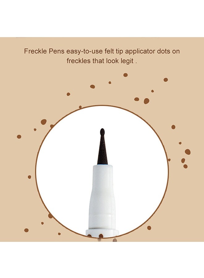 PAGE VINE Freckle Pen- Natural And True Color - Simulation Freckle Pen - Caramel Light Brown Freckle Pencil Natural Easy To Color Without Removing Makeup Spotting Pen Waterproof Sweatproof Makeup #01 Light - Image 4