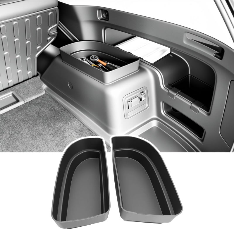 Titibett Trunk Organizer Fits for 20102024 Toyota 4Runner 5Seat 2nd Row Trunk Storage Box Compatible with 4Runner Accessories Pair - Image 2