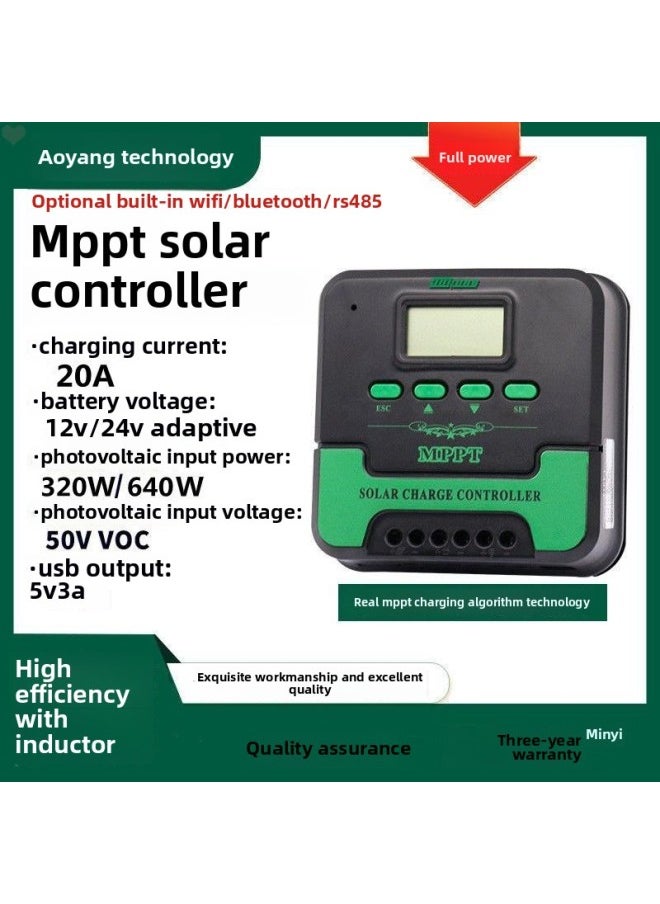 Mppt Solar Controlled Charger Module 12V24V36V48V Solar Controller Fully Automatic Universal Type-Color:Mppt 12v24v Universal 40a Upgraded Model