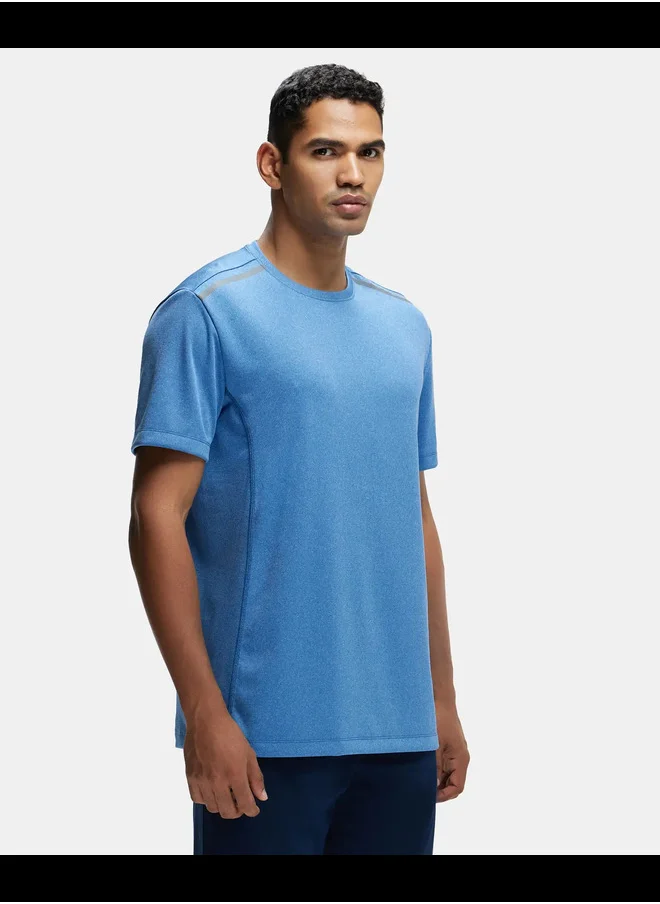 JOCKEY Jockey MV35 Men's Recycled Microfiber Elastane Stretch Fabric Round Neck Half Sleeve T-Shirt with Stay FreshTreatment