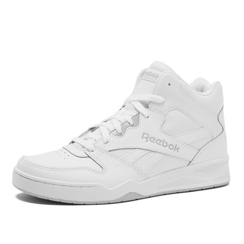 Reebok Men's Royal BB4500 Hi2 High Top Sneakers for Men, White/Light Solid Grey, 10 Medium - Image 1