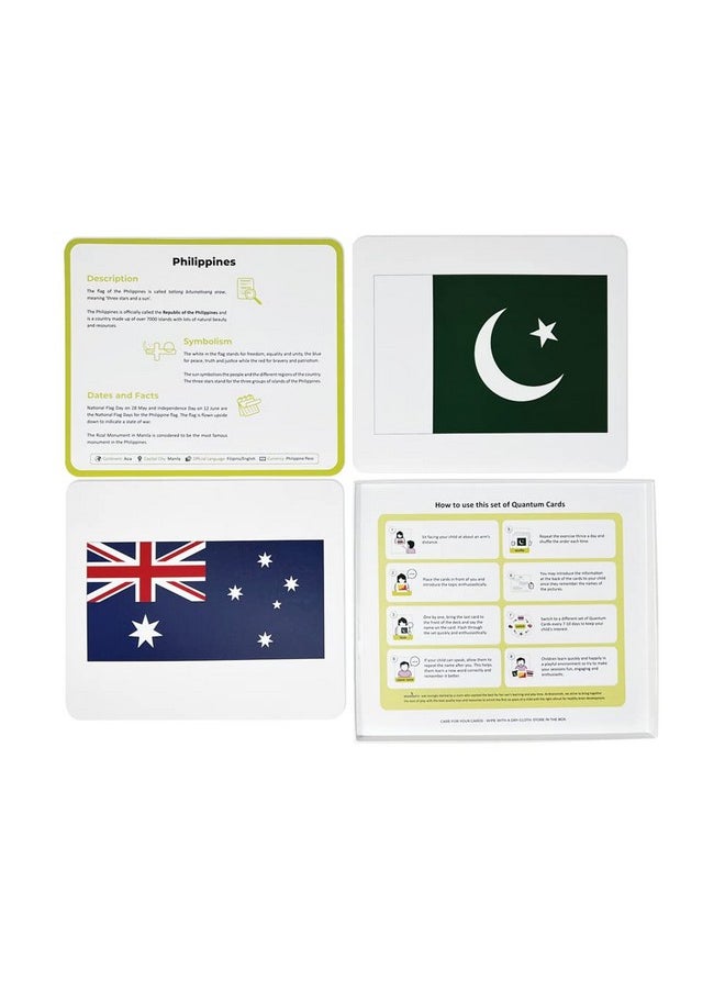 BRAINSMITH Quantum Flash Cards, National Flags - Educational Flashcard Set 3 For Toddlers And Kids (8 Months To 8 Years) For Brain Development  - Image 3