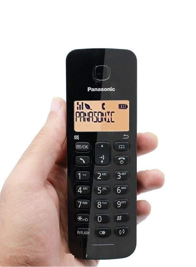 باناسونيك هاتف باناسونيك KX-TGB110 خط أرضي لاسلكي مع إضاءة خلفية  ,50 محطة دفتر هاتف و 200 ساعة في وضع الاستعداد باللون الأسود - Image 4