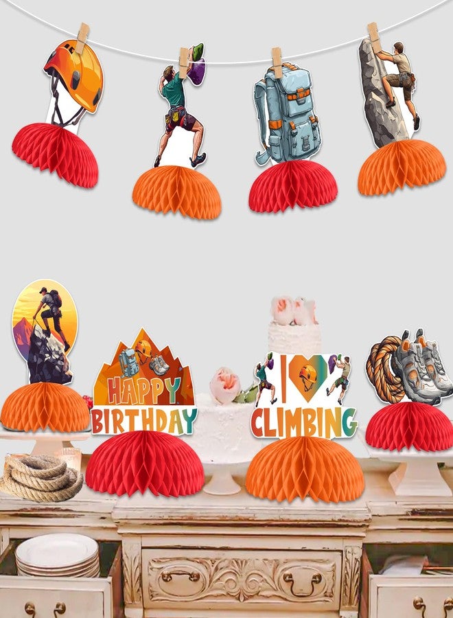 Balterever Rock Climbing Honeycomb Centerpieces Party Decorations 8PCS - Image 2