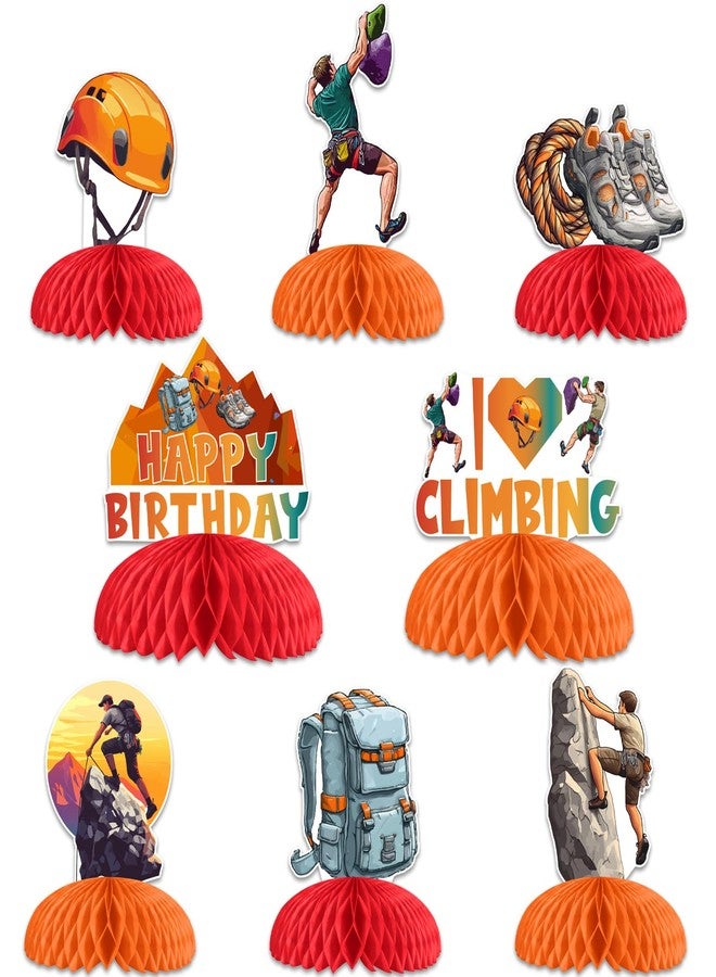 Balterever Rock Climbing Honeycomb Centerpieces Party Decorations 8PCS - Image 1