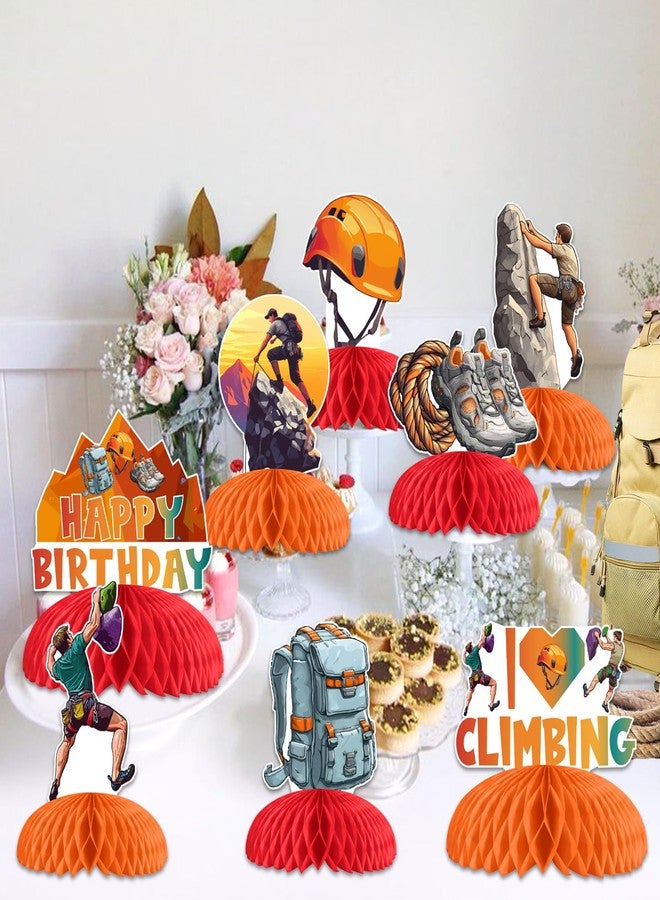Balterever Rock Climbing Honeycomb Centerpieces Party Decorations 8PCS - Image 4