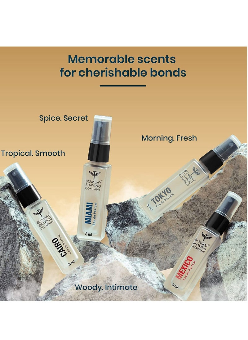 BOMBAY SHAVING COMPANY - Perfume for Men 8ml x 4 Gift for men husband boyfriend long lasting perfume set for men - Image 1