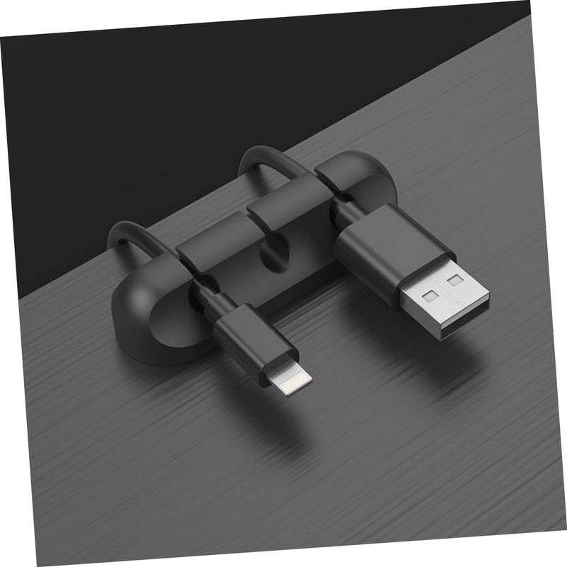 Self Adhesive Cable Clips Wire Management Organizer For Desk Car Home Black - Image 4