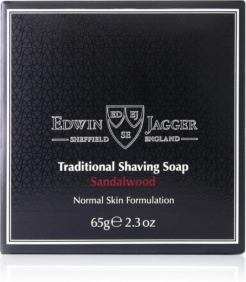 Edwin Jagger 99.9% Natural Sandalwood Shaving Soap - 65g Travel Tub - Image 4