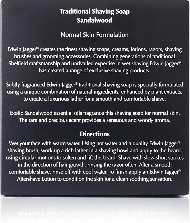 Edwin Jagger 99.9% Natural Sandalwood Shaving Soap - 65g Travel Tub - Image 5