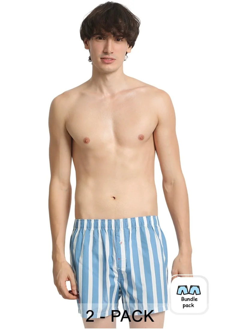 THE BEAR HOUSE Mens Cotton Boxers Multipack Soft Breathable Underwear for Men Loose Fit Comfortable Boxer Shorts for Daily Wear