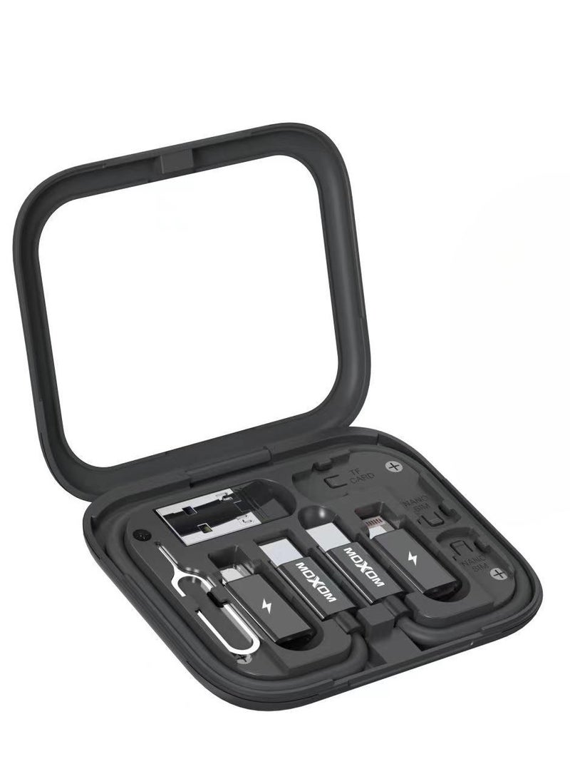 MOXOM MX-CB161 Multi-Purpose Charging Cable Kit Black - Image 1