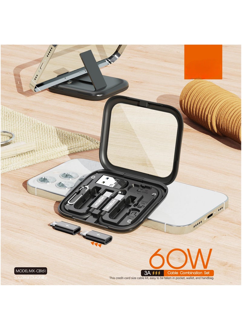 MOXOM MX-CB161 Multi-Purpose Charging Cable Kit Black - Image 2