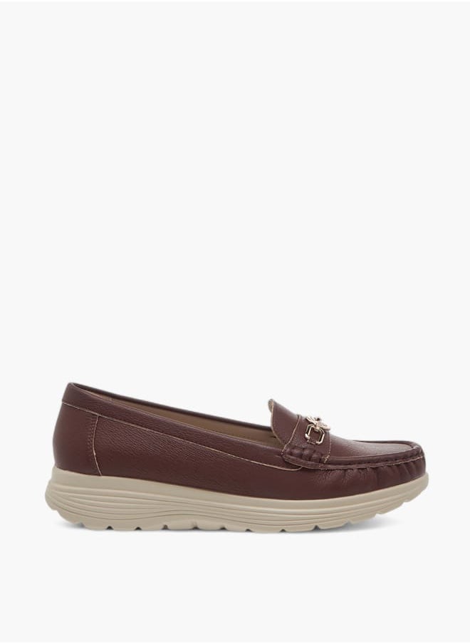 Le Confort Women Metal Accent Slip-On Loafers  - Image 3