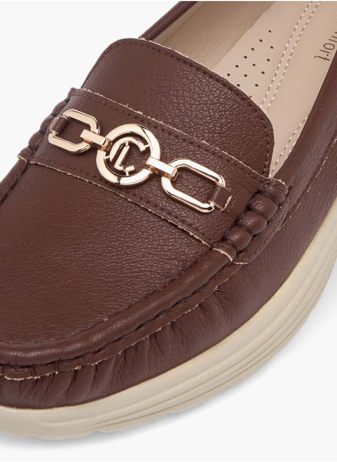 Le Confort Women Metal Accent Slip-On Loafers  - Image 4