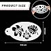 Jecery 36 Pcs Paint Stencils Reusable Temporary Stencils Painting Stencil Mermaid Unicorn Leopard Witch Ghost Pumpkin Skull Templates for Halloween(Fresh Pattern) - Image 3