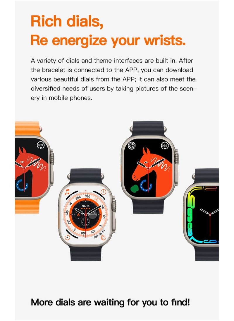 AROAQ - Introducing the Revolutionary T900 Ultra Max Bluetooth Smart Watch with Heat Rate Blood Pressure And Blood Oxygen Monitoring - Image 1